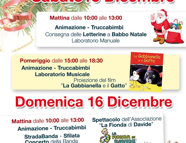 15-16 DICEMBRE MERCATINO DI NATALE