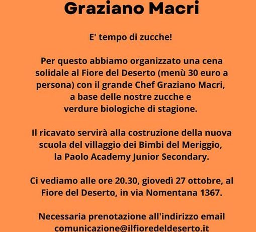 cena solidale da aina