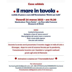 namaste: cena solidale 24 marzo